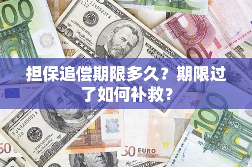北京担保追偿期限多久？期限过了如何补救？