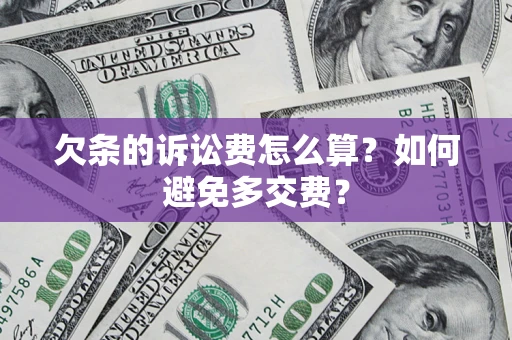 北京欠条的诉讼费怎么算？如何避免多交费？